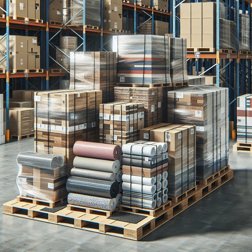 flooring material shipped by pallet